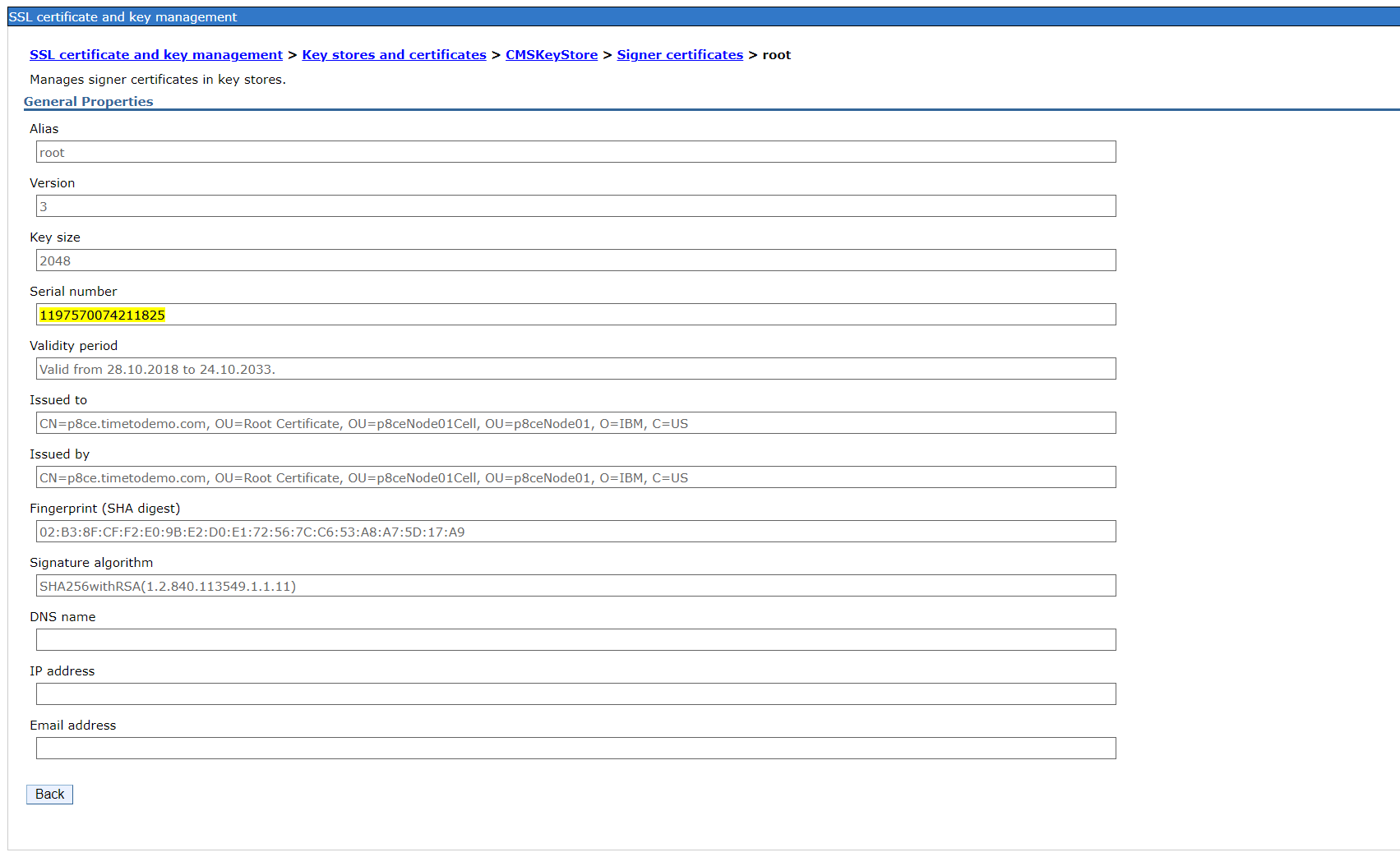 IBM Sphere gsk rc 414 in plugin log justECM